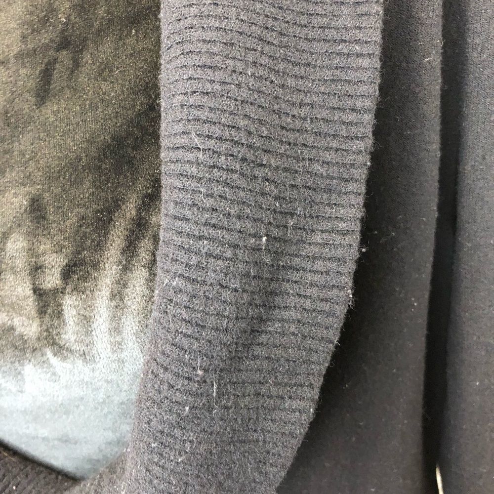 Ann Taylor Loft black open cowl neck sweater size large - Picture 7 of 12